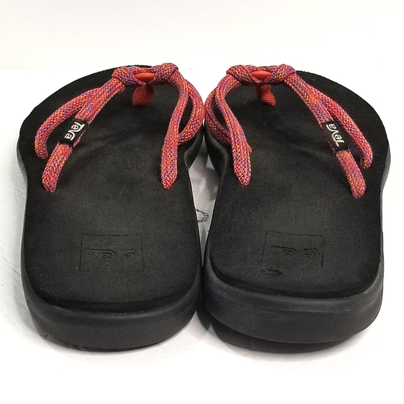 Teva Women's Voya Tri 'Mush' Topsole Flip Flops- Pink/Purple Strap- Size 9 - Picture 4 of 7
